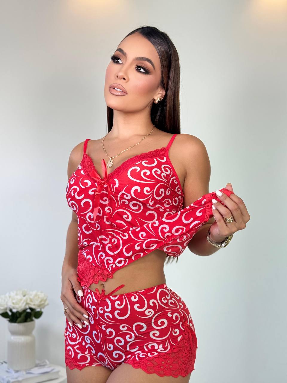 PIJAMA EN SEDA FRÍA