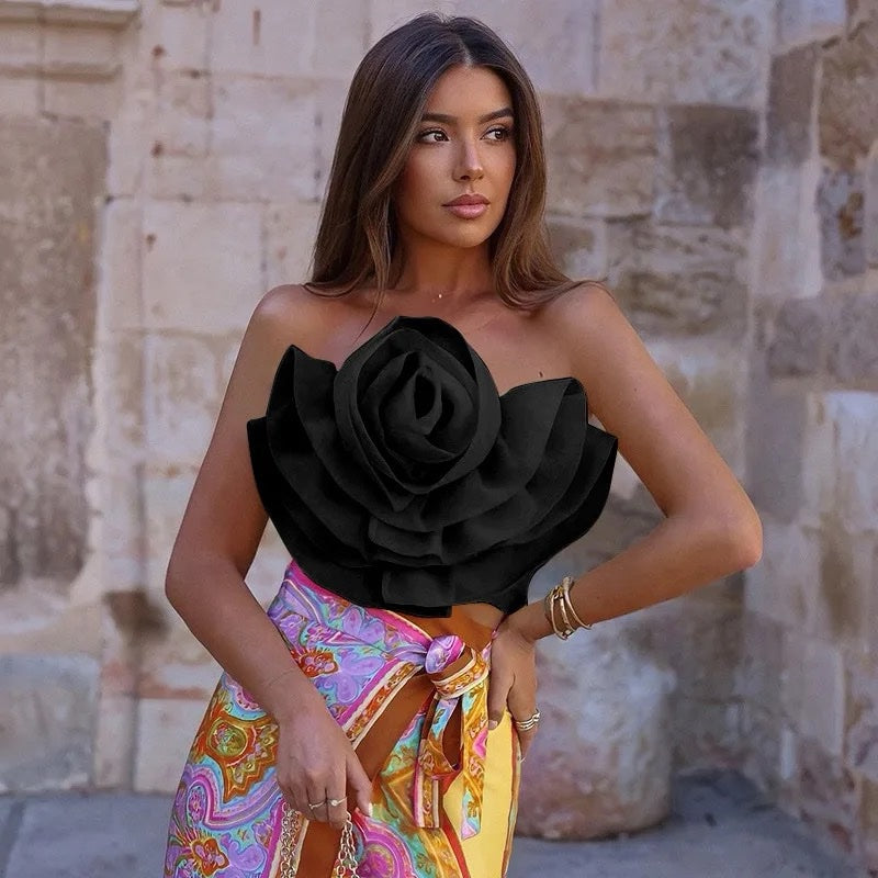 BLUSA EFECTO FLOR